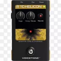 效应处理器和踏板tc-螺旋声带d1 tc-helicetone voicetone x1 tc-helicetone voicetone c1-扩音器