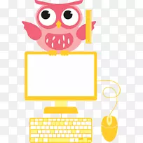 猫头鹰页面布局剪贴画-OWL