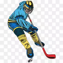 运动冰上曲棍球运动员的防护装备-曲棍球