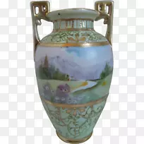 花瓶瓷陶器盖子