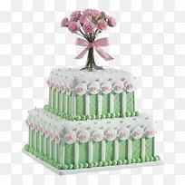 结婚蛋糕生日蛋糕纸杯蛋糕椰子蛋糕糖霜-婚礼蛋糕
