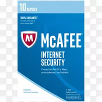 McAfee internet安全计算机安全软件防病毒软件-关键点