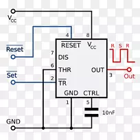 555定时器集成电路和芯片多振子单稳-555