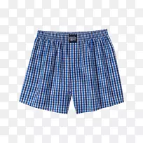 短裤游泳短裤蓝色铁线莲