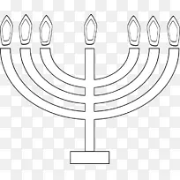 剪贴画圣诞节烛台光明节电脑图标剪贴画-犹太教