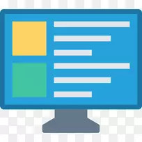 响应式web设计计算机监视器计算机图标.网页设计