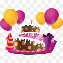 生日蛋糕祝福贺卡祝你生日快乐-生日