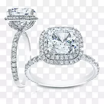 钻石切割婚戒订婚戒指-钻石