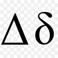 三角形符号希腊字母beta字母-希腊字母Delta