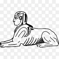 古埃及吉萨大狮身人面像古埃及大金字塔吉萨剪贴画