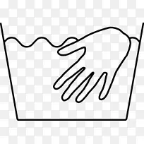洗衣符号洗手夹艺术.洗手
