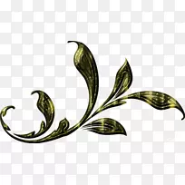 黄金化学元素观赏植物剪贴画.黄金