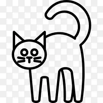 胡须猫灰狼电脑图标剪辑艺术猫