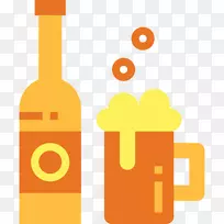 啤酒瓶电脑图标饮料-啤酒