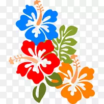 夏威夷芙蓉插花艺术-夏威夷海报