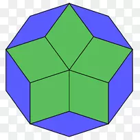 十角正多边形几何内角