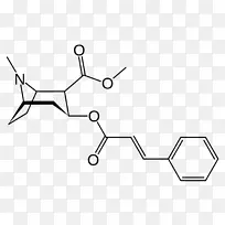 麦角碱肉桂酸三烷生物碱结构古柯红
