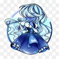 蓝宝石艺术画蓝-史蒂文宇宙蓝宝石