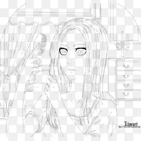 画眼线艺术卡通素描-眼睛
