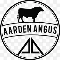 安格斯牛红色安格斯标志食用家畜-安格斯