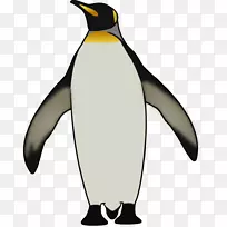 企鹅王嘴夹艺术南极企鹅