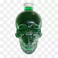 玻璃瓶骨绿火