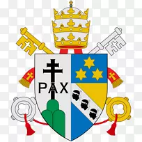 圣。彼得的大教堂教皇军徽方济各教宗-人