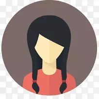电脑图标保姆模板工作桌面壁纸-头像女
