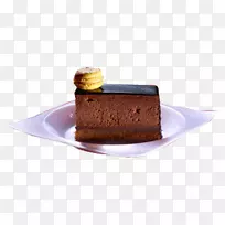 Sachertorte无糖巧克力蛋糕摩丝-供应盘