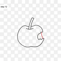 绘图线艺术/m/02csf剪贴画-苹果绘图