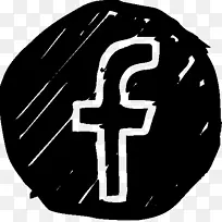 (X)主页商务Facebook就业网站-facebook徽标圈黑色