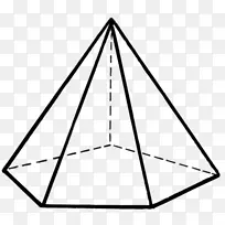 金字塔几何体面边几何图形
