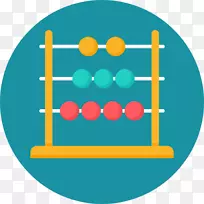 算盘计数计算机图标计算数学算盘