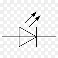 发光二极管电子符号电路图电子学发光二极管