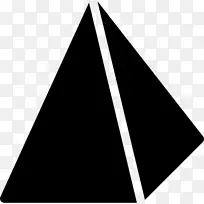 三角形金字塔点几何形状-三角形