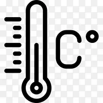 摄氏电脑图标温度计摄氏符号