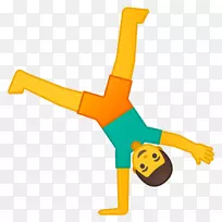 Emojipedia体操手轮人-表情符号