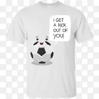 T恤袖子爱情礼物-我爱足球