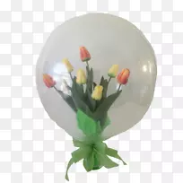 切花花瓶，人造花瓣-气球礼品