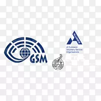 GSM青年服务中心国际青年服务gsm1，s.r.o徽标