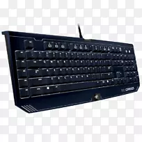 电脑键盘Razer BlackWidow极限(2014)Razer Inc.Razer BlackWidow锦标赛版隐形游戏键盘-阿登黑寡妇