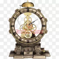 蒸汽朋克壁炉架钟敲钟运动钟