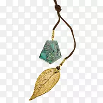 人体珠宝项链魅力和吊坠绿松石-百威实物产品