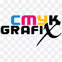 徽标CMYK GRAFIX CMYK彩色模型印刷贴花
