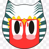 笑嘴文字留言线剪贴画-笑脸