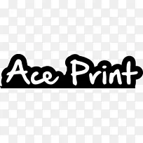 印刷Ace打印标志品牌字体-ACE家族标志