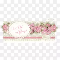 花设计网设计简陋别致的粉红手绘精致花边