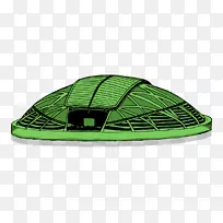 头盔绿色个人防护设备.设计