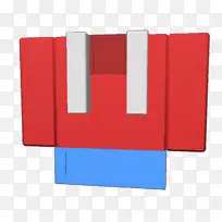 方块世界长方形-Roblox阴影衬衫模板