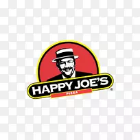 快乐乔披萨和冰淇淋。路易斯快乐乔的披萨和冰淇淋。路易快乐乔披萨和冰淇淋店-平台品牌设计